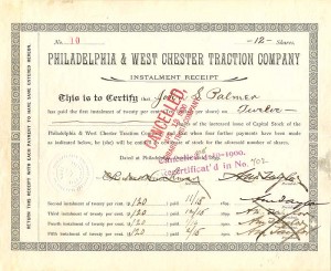 Philadelphia and West Chester Traction Co.